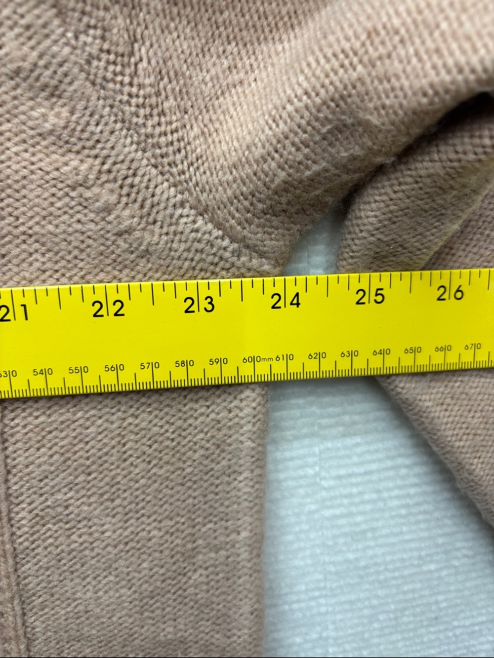 Loft | Mock Neck Cable Knit Sweater - Taupe SP small petite wool blend - Picture 4 of 7
